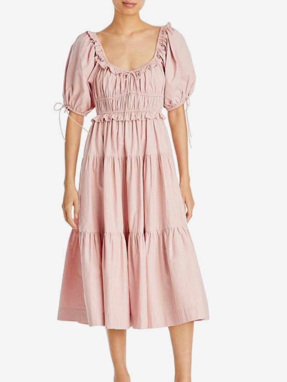 En Saison Blush Pink Smocked Dress Worth collective M L